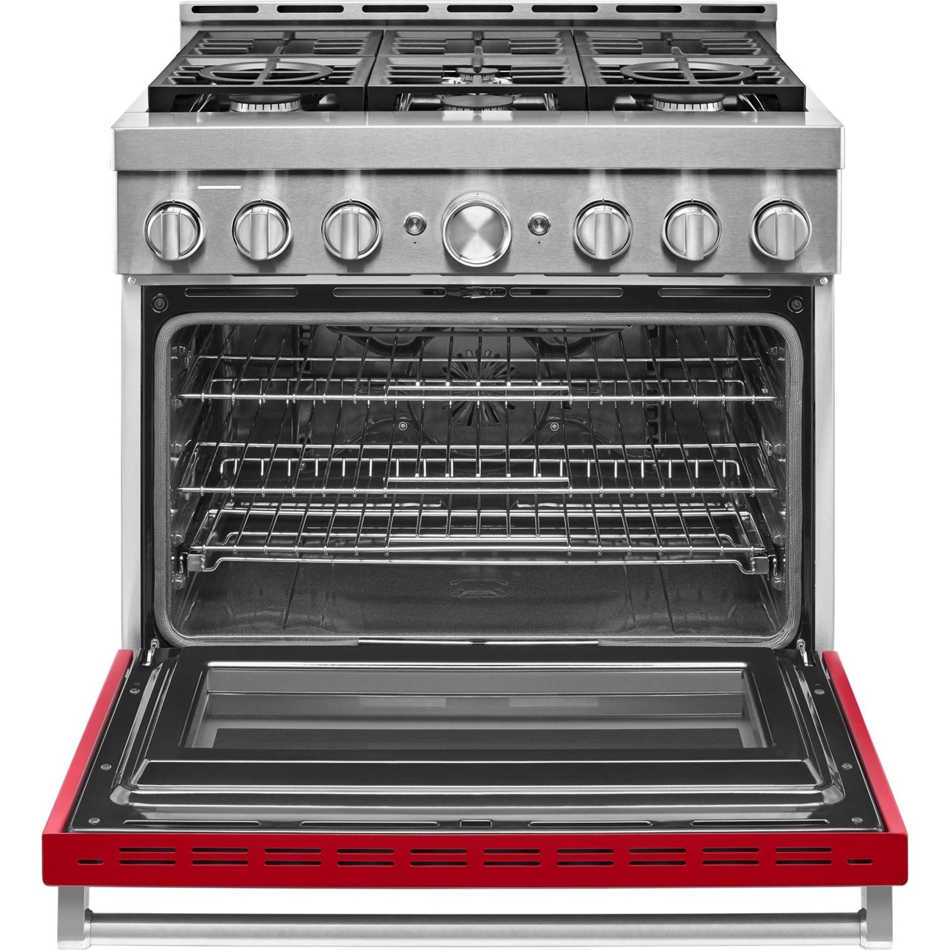 KitchenAid Gas Range (KFGC506JPA) - Passion Red