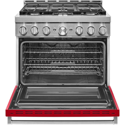 KitchenAid Gas Range (KFGC506JPA) - Passion Red