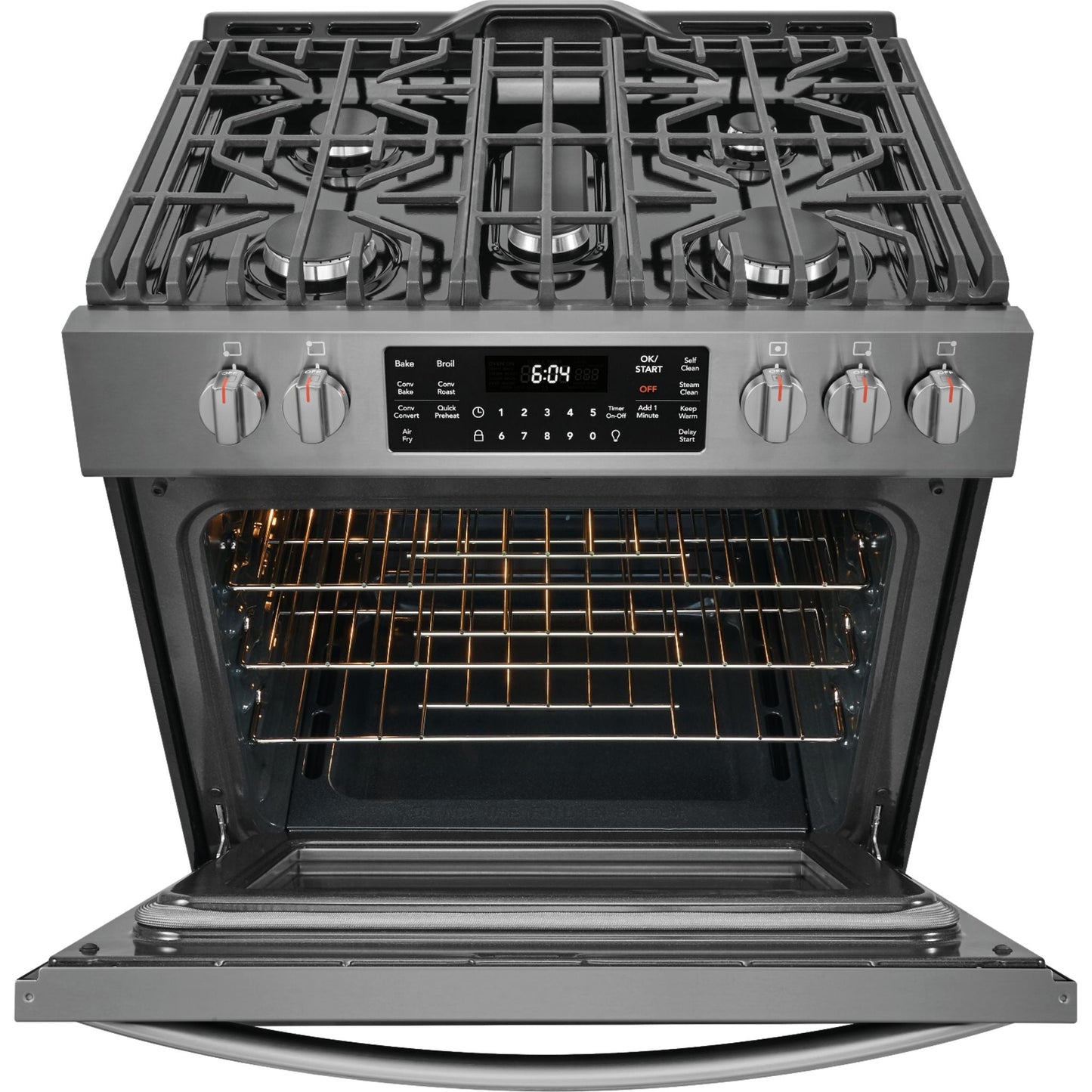 Frigidaire Gallery Gas Range (FGGH3047VD) - Black Stainless