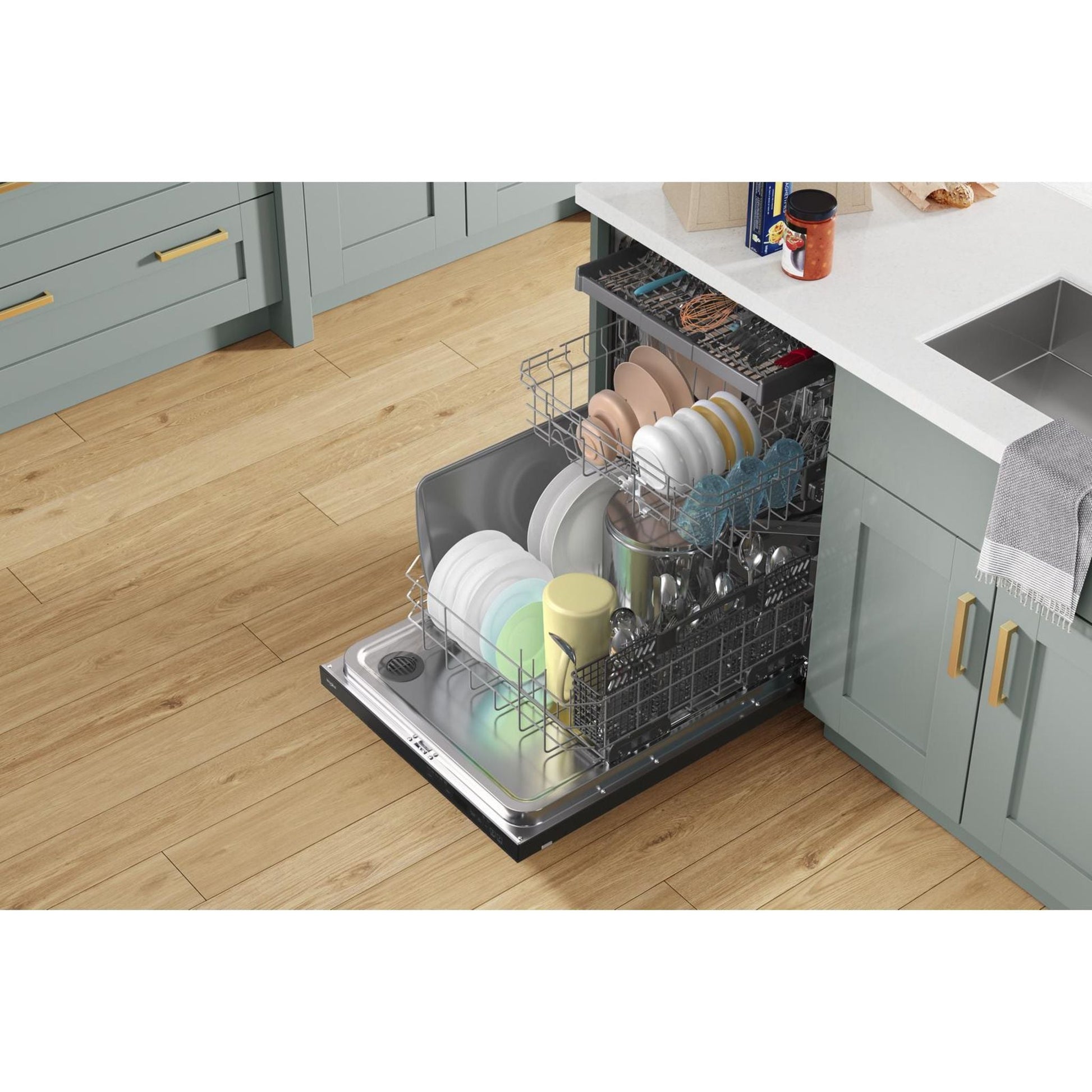 Whirlpool Dishwasher Stainless Steel Tub (WDT750SAKV) - Black Stainless