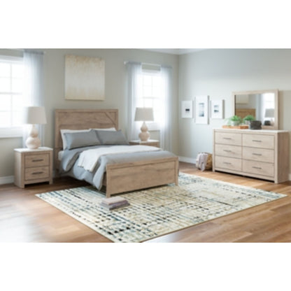 Senniberg 5 Piece Twin Bedroom - Light Brown/White