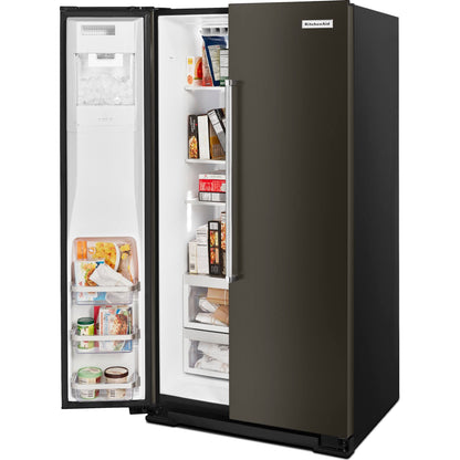 KitchenAid Counter Depth Fridge (KRSC700HBS) - Black Stainless