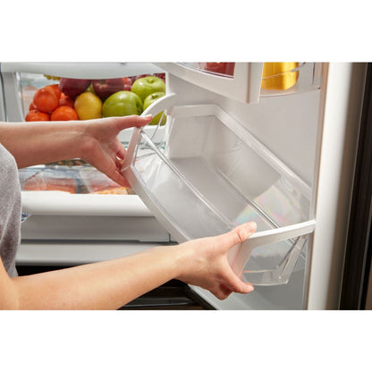 Whirlpool French Door Fridge (WRF555SDHV) - Black Stainless