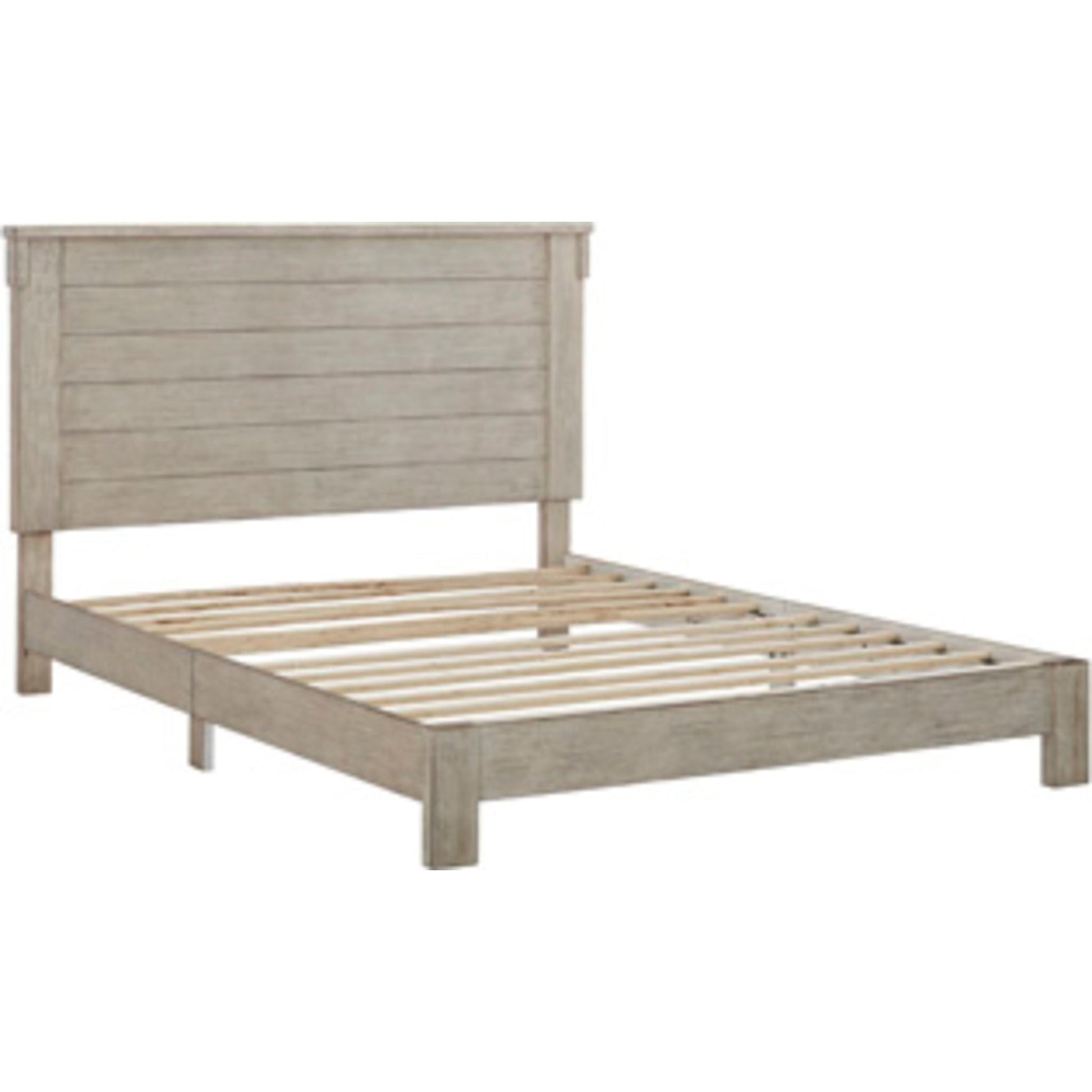 Hollentown 3 Piece Panel Bed - Whitewash