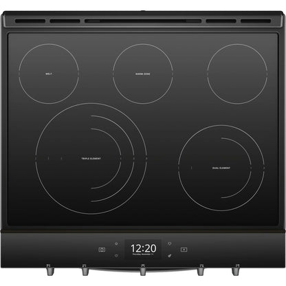 Whirlpool Front Control Range (YWEE750H0HV) - Black Stainless