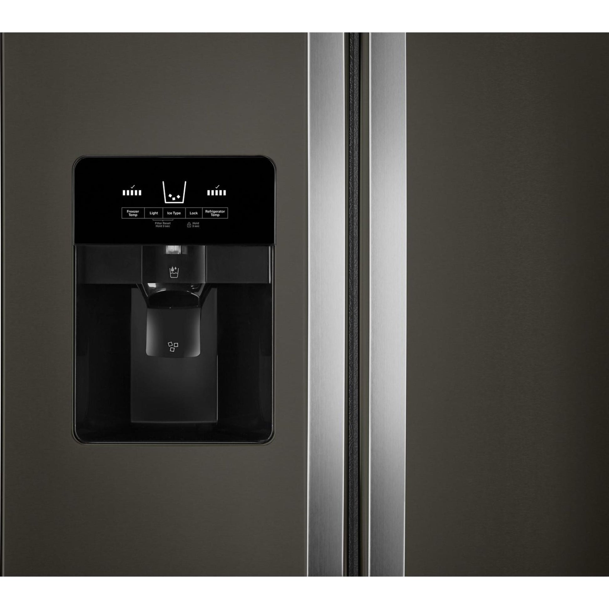 Whirlpool Side x Side Fridge (WRS325SDHV) - Black Stainless