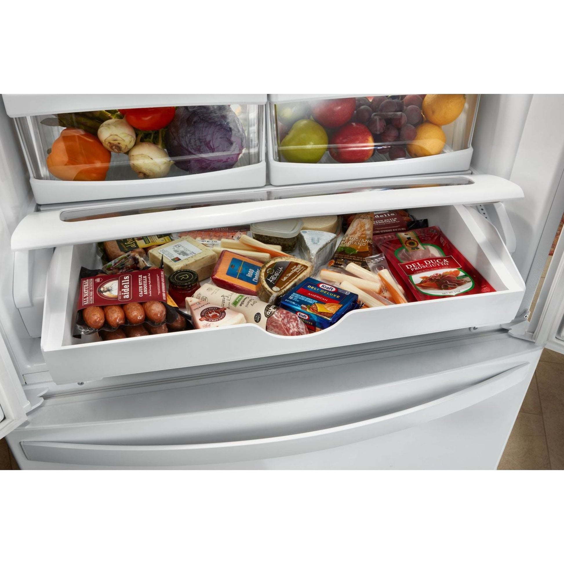 Whirlpool French Door Fridge (WRF532SNHW) - White