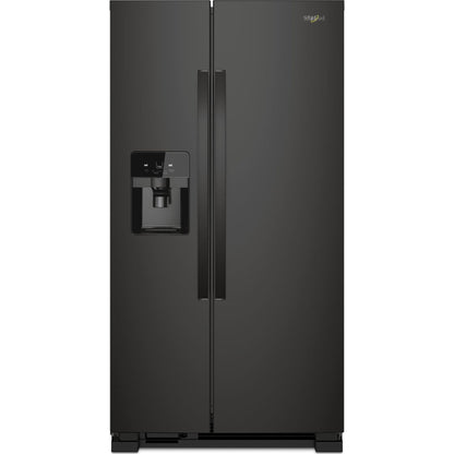 Whirlpool Side x Side Fridge (WRS325SDHB) - Black