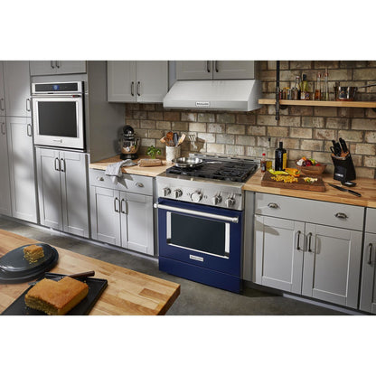 KitchenAid Gas Range (KFGC500JIB) - Ink Blue