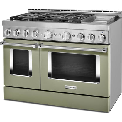 KitchenAid Gas Range (KFGC558JAV) - Avocado Cream