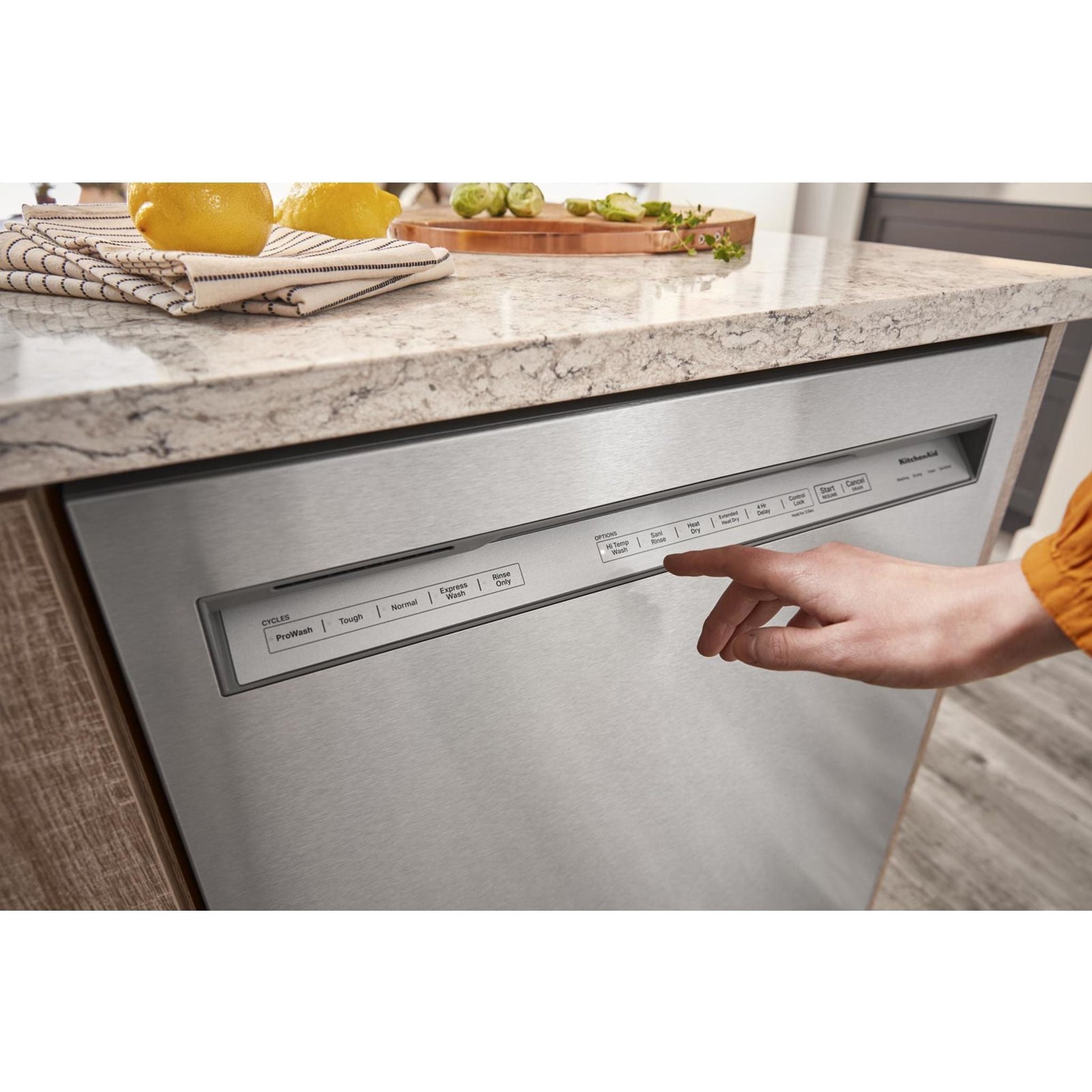 KitchenAid Dishwasher Stainless Steel Tub (KDFM404KPS) - Stainless Steel