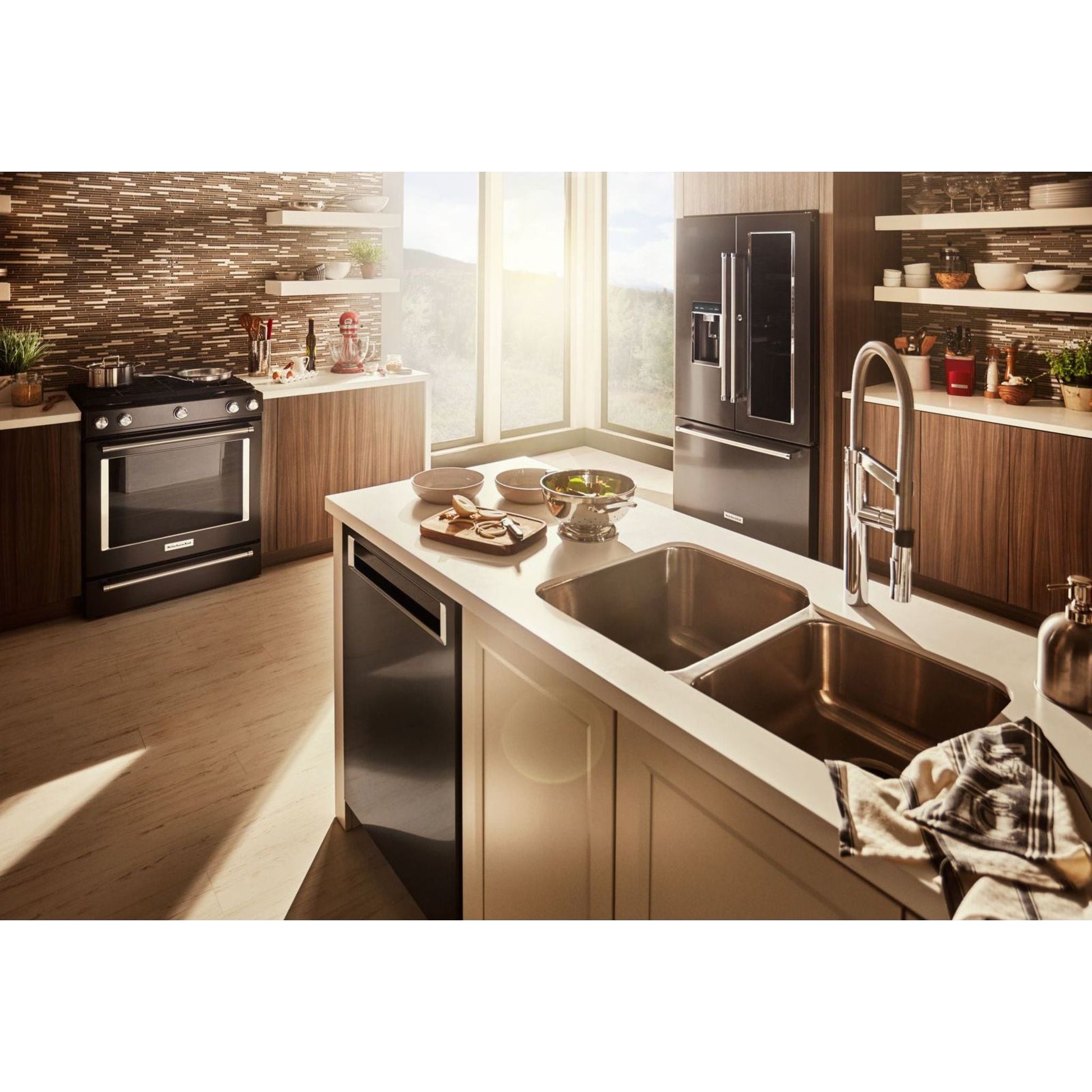 KitchenAid Gas Range (KSGG700EBS) - Black Stainless Steel