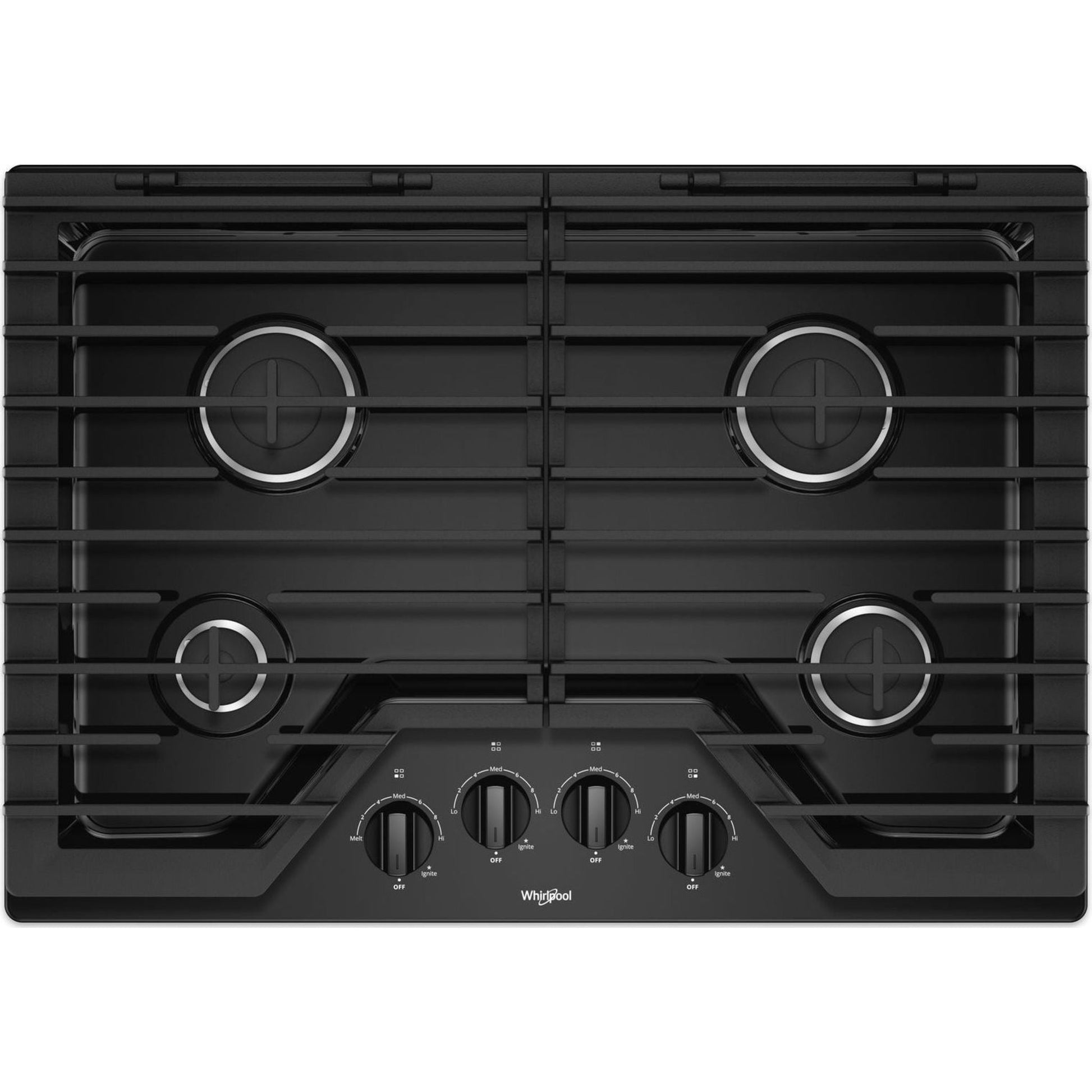 Whirlpool 30" Gas Cooktop (WCG55US0HB) - Black