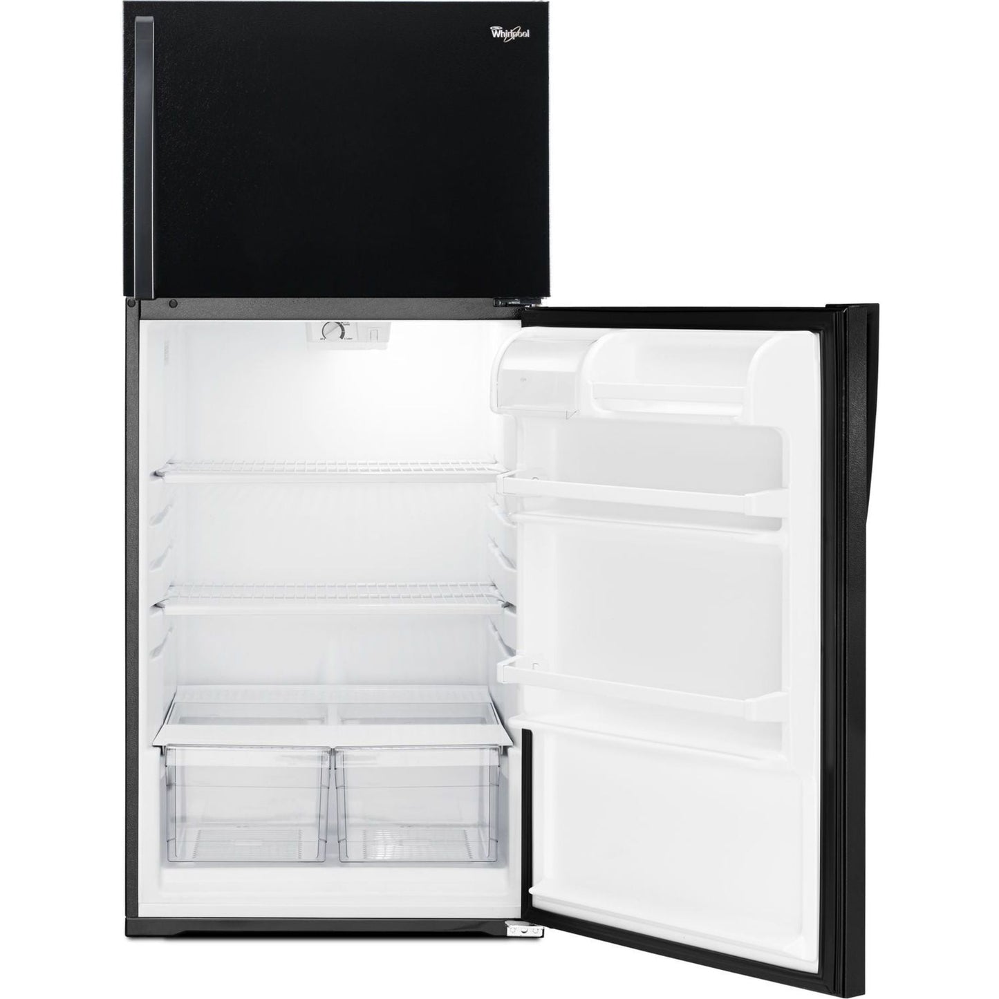 Whirlpool Top Mount Fridge (WRT134TFDB) - Black