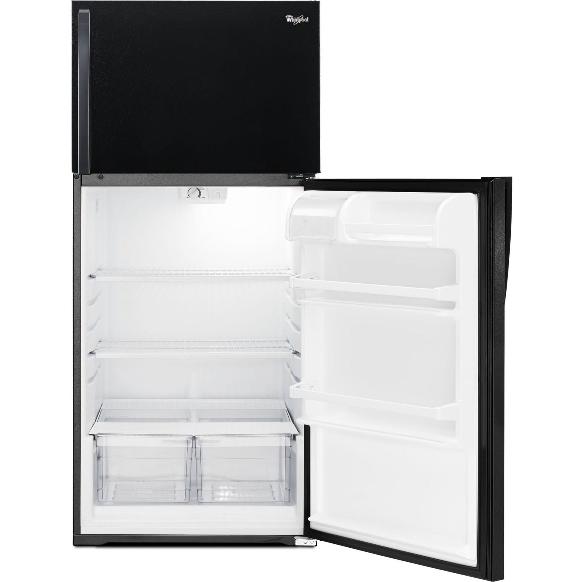 Whirlpool Top Mount Fridge (WRT134TFDB) - Black