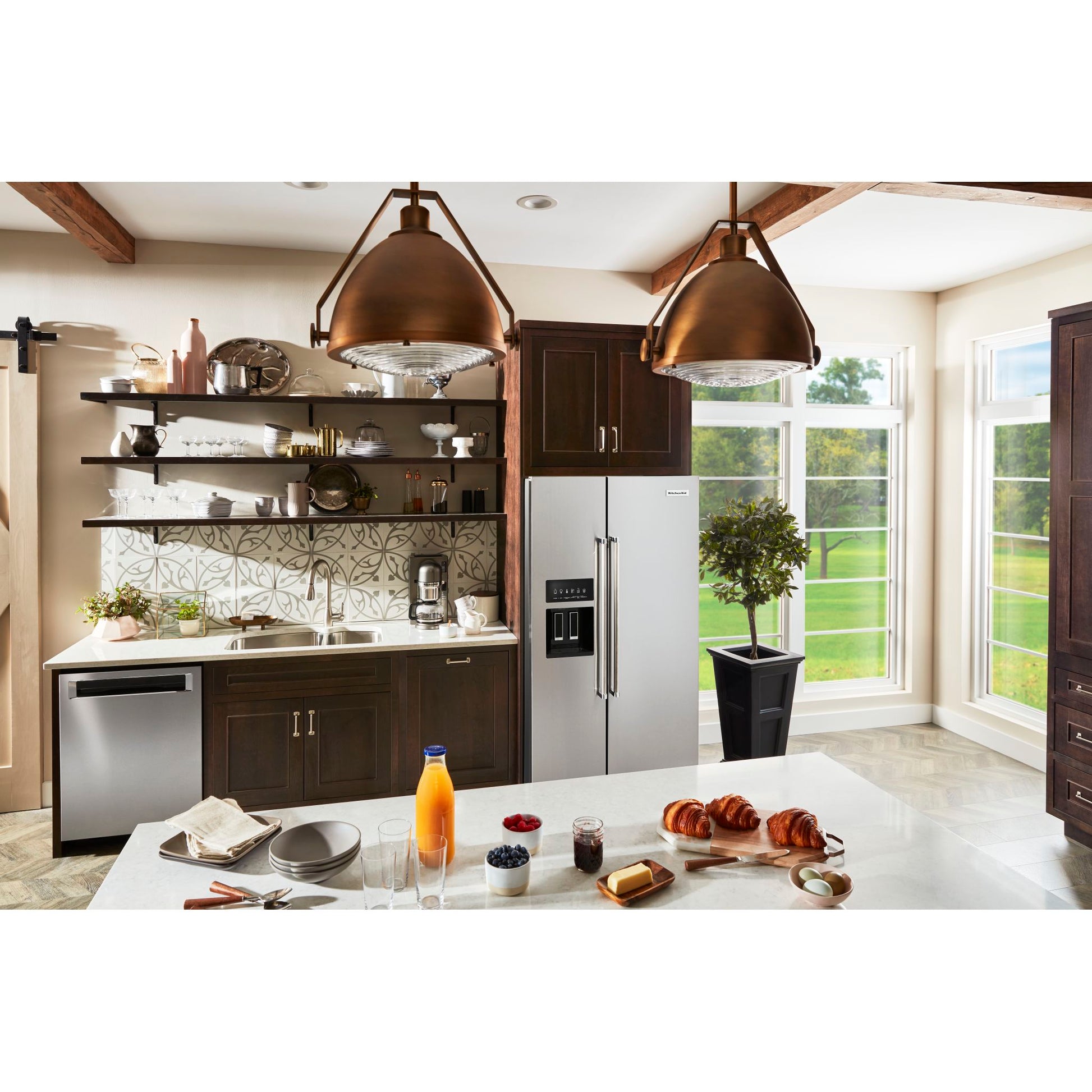 KitchenAid Side x Side Fridge (KRSF705HPS) - Stainless Steel