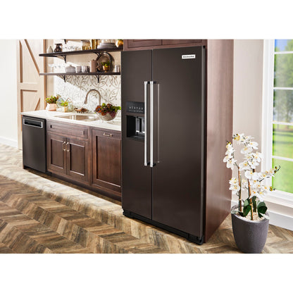 KitchenAid Counter Depth Fridge (KRSC700HBS) - Black Stainless