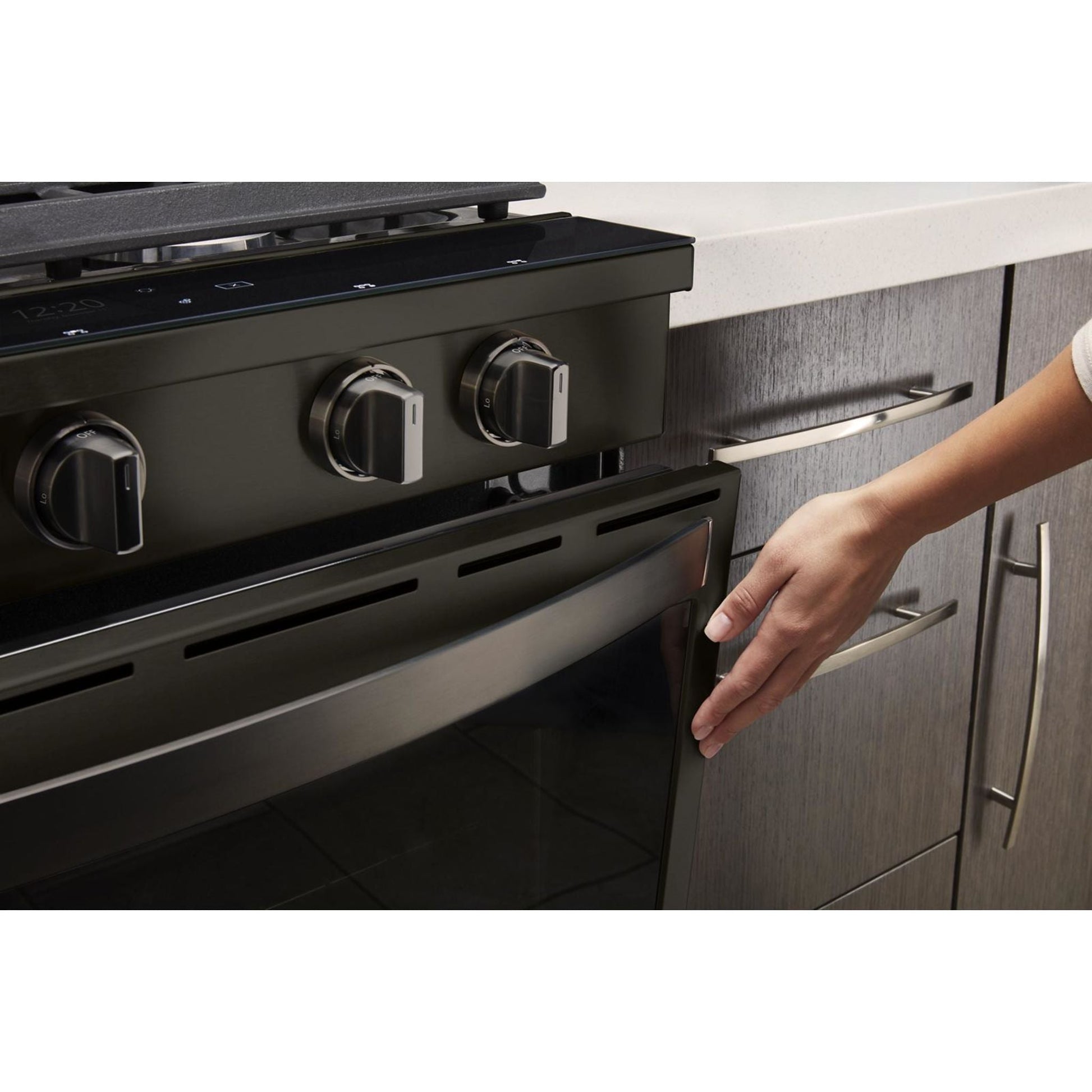 Whirlpool Gas Range (WEG750H0HV) - Black Stainless