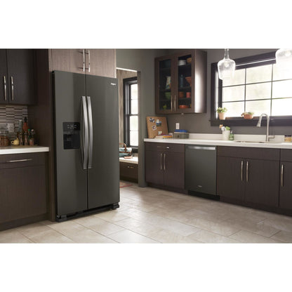Whirlpool Side x Side Fridge (WRS325SDHV) - Black Stainless