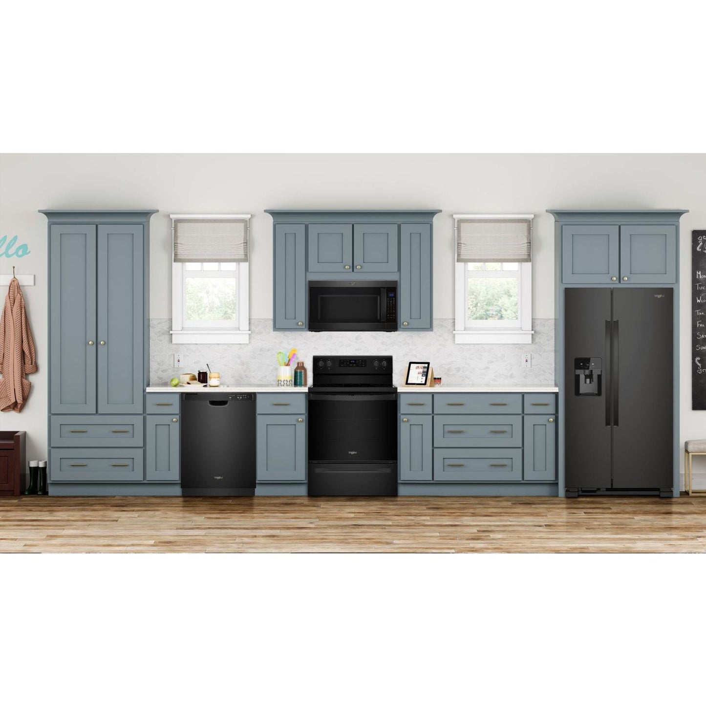 Whirlpool Side x Side Fridge (WRS325SDHB) - Black
