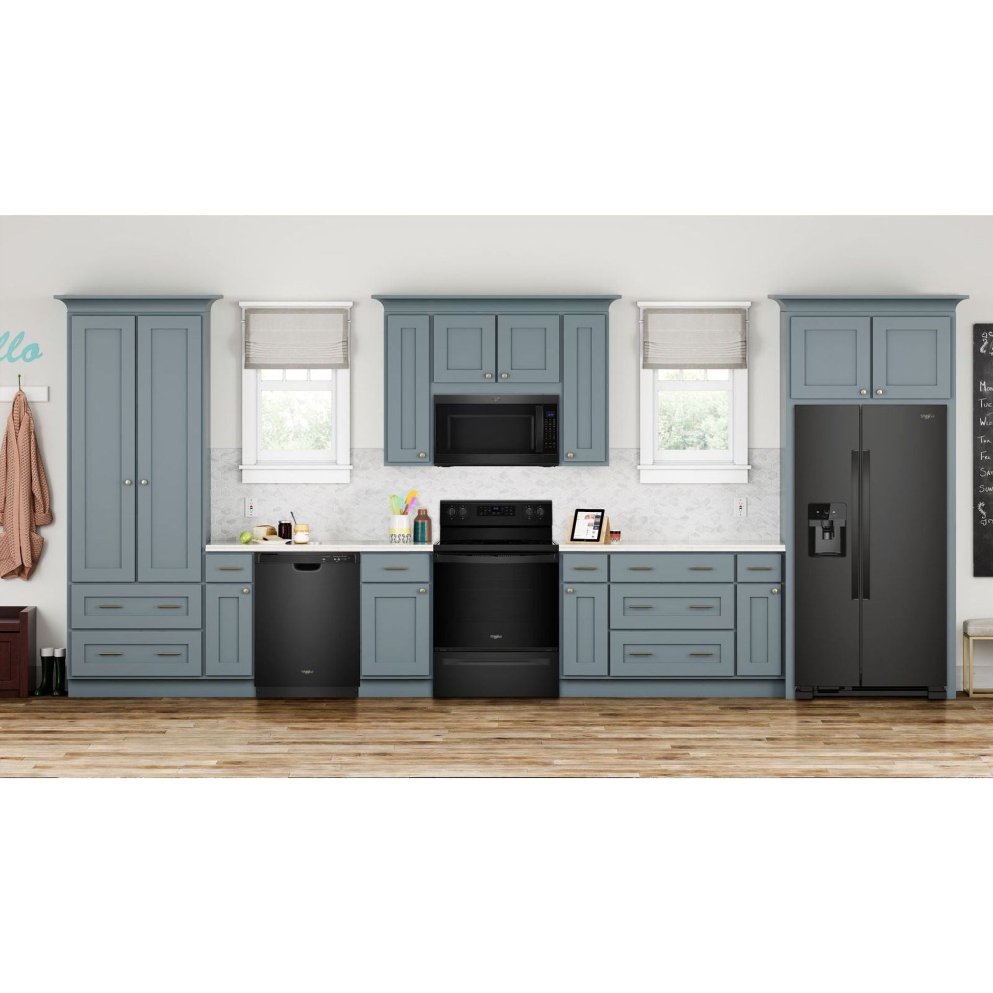 Whirlpool Side x Side Fridge (WRS325SDHB) - Black