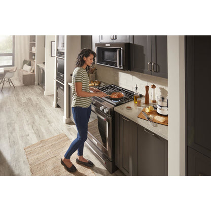 KitchenAid Gas Range (KSGG700EBS) - Black Stainless Steel