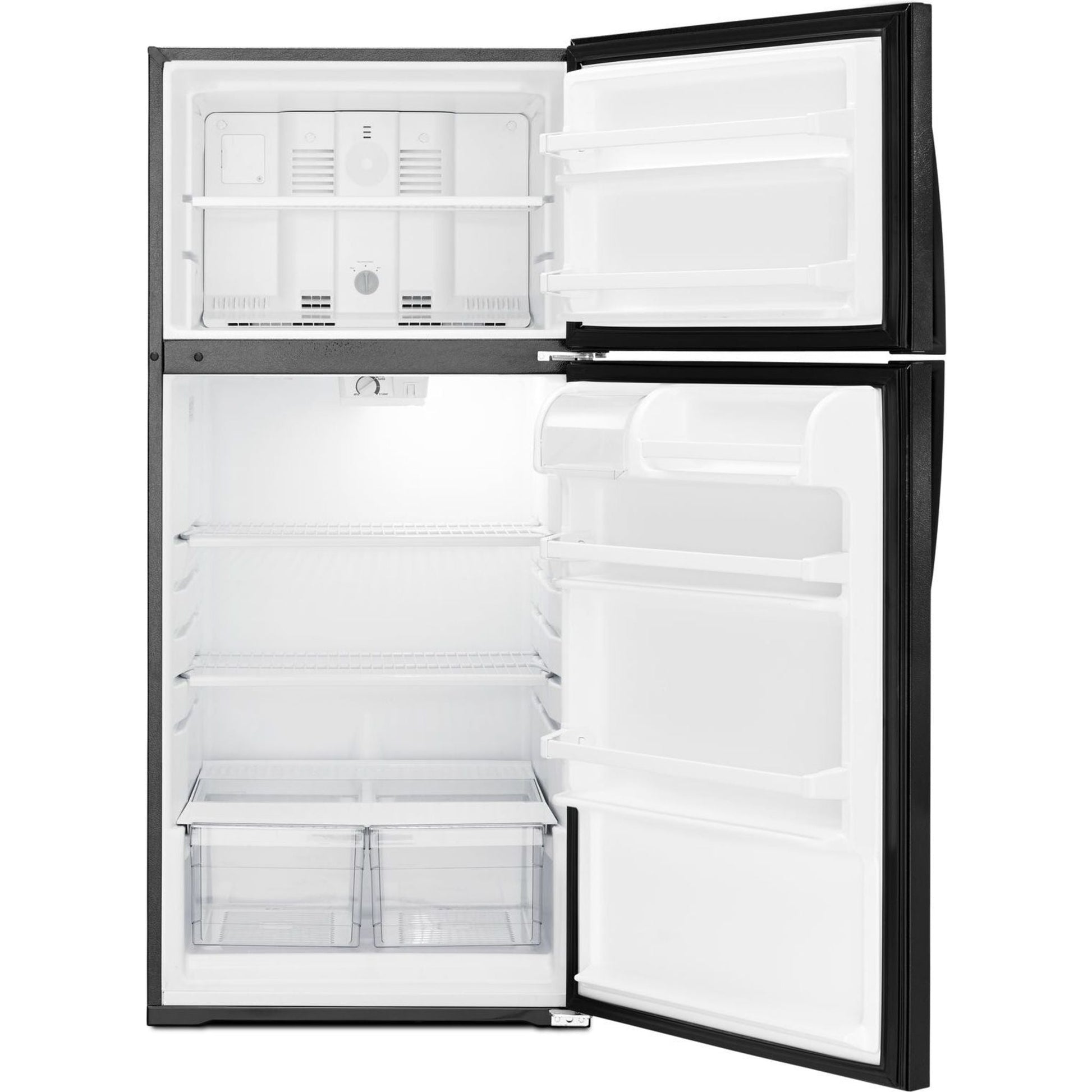 Whirlpool Top Mount Fridge (WRT134TFDB) - Black
