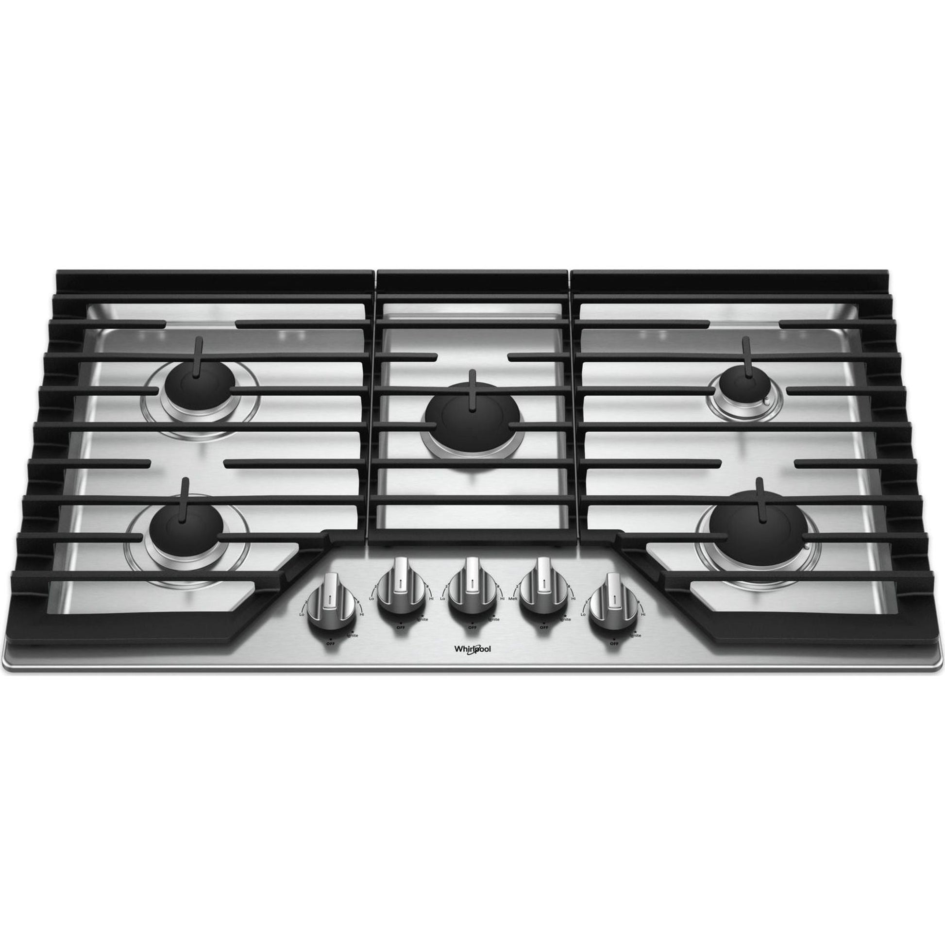 Whirlpool 36" Gas Cooktop (WCG55US6HS) - Stainless Steel