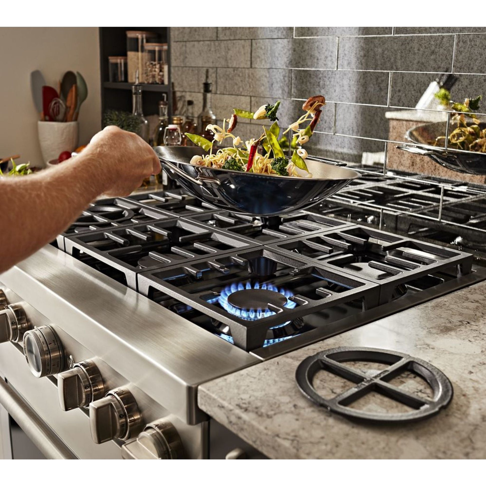 KitchenAid Dual Fuel Range (KFDC506JAV) - Avocado Cream