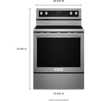 KitchenAid True Convection Range (YKFEG500ESS) - Stainless Steel