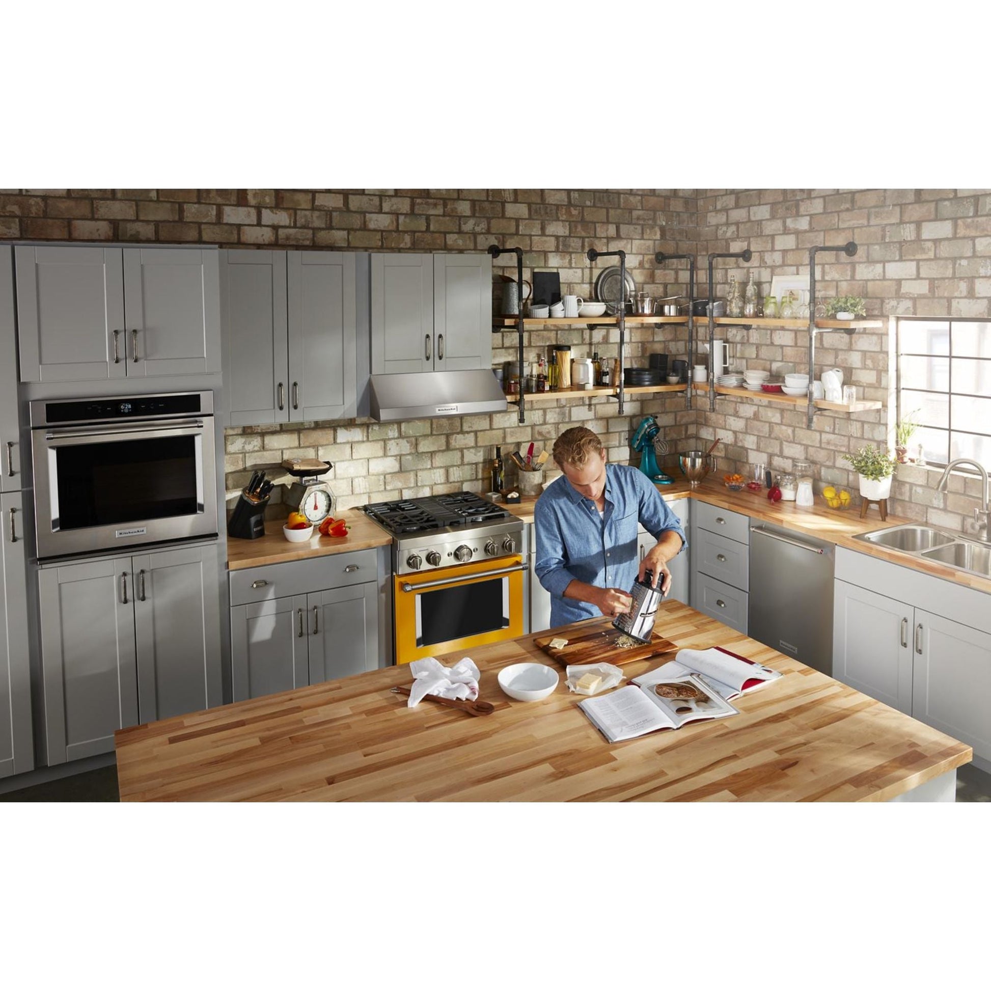 KitchenAid Dual Fuel Range (KFDC500JYP) - Yellow Pepper