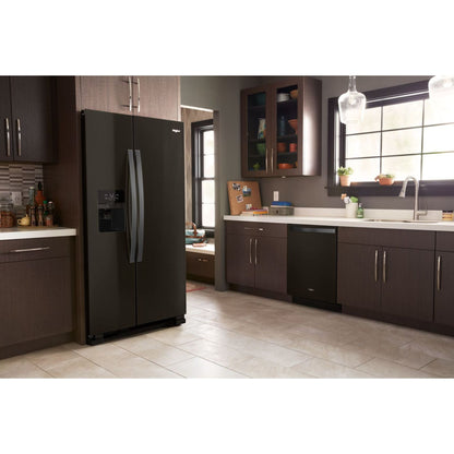 Whirlpool Side x Side Fridge (WRS325SDHV) - Black Stainless
