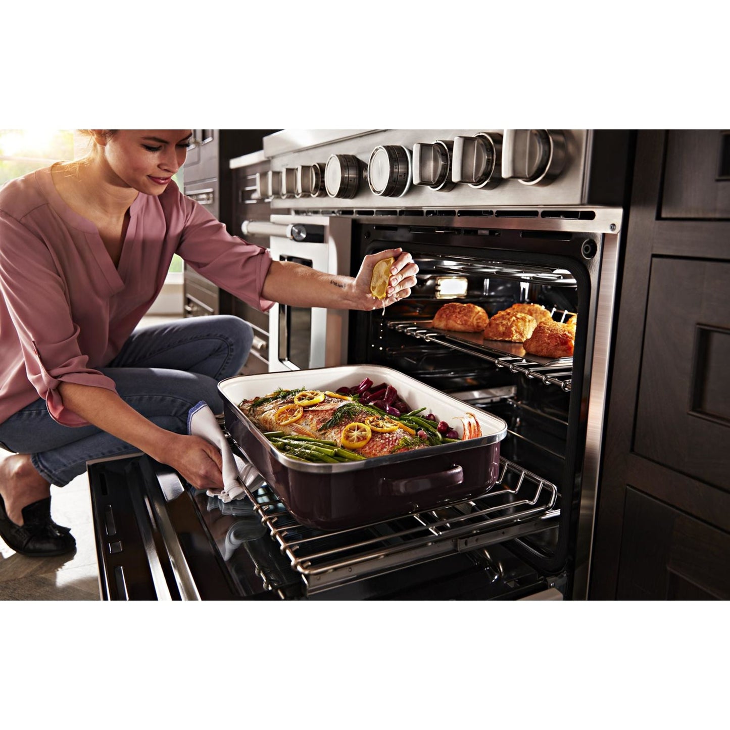 KitchenAid Gas Range (KFGC558JMH) - Milkshake
