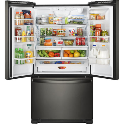 Whirlpool French Door Fridge (WRF535SWHV) - Black Stainless