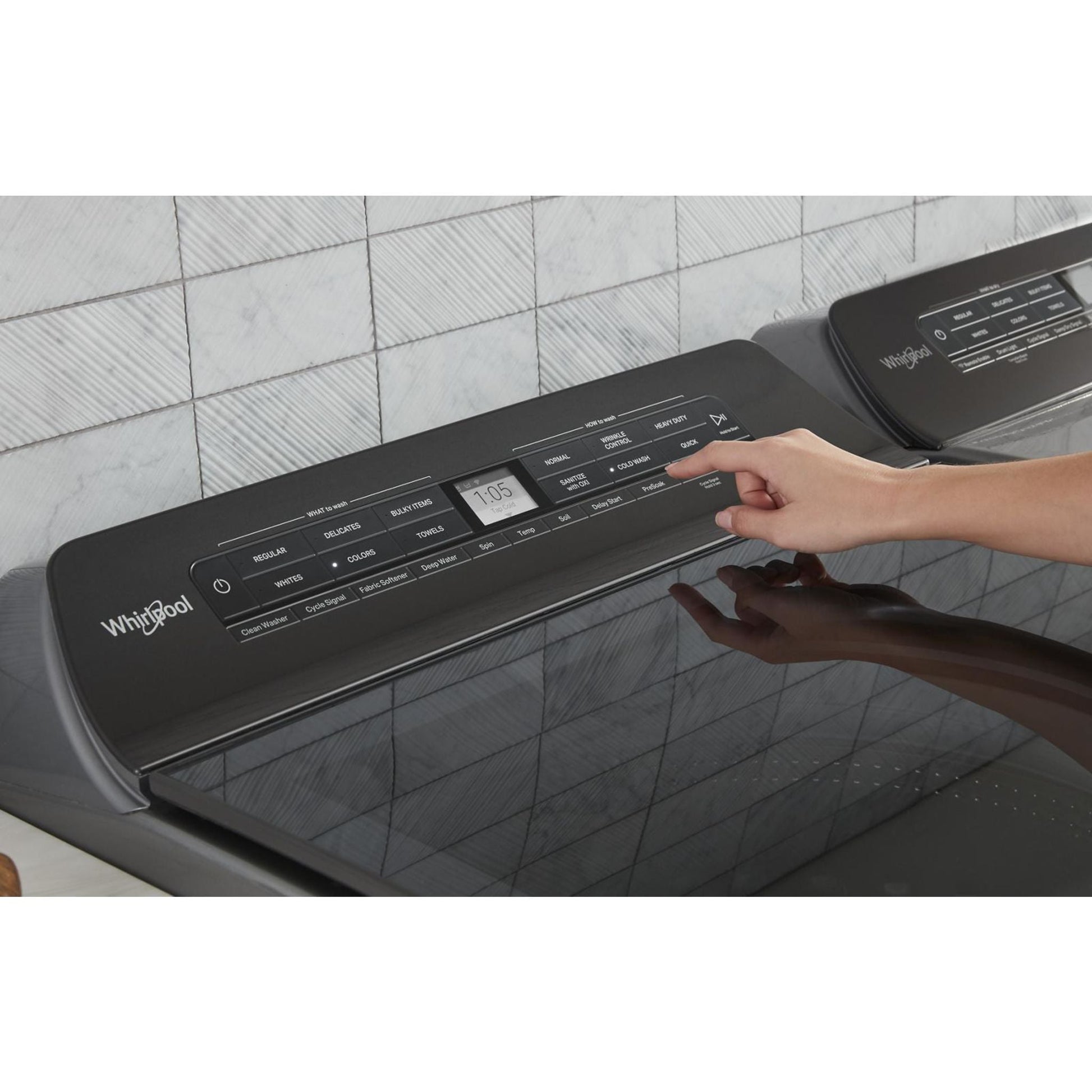 Whirlpool Top Load Washer (WTW5105HC) - Chrome Shadow