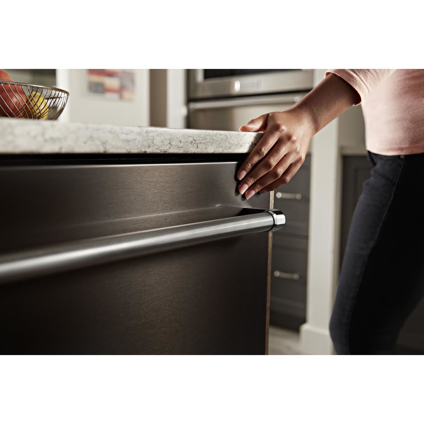 KitchenAid Dishwasher Stainless Steel Tub (KDTE204KBS) - Black Stainless