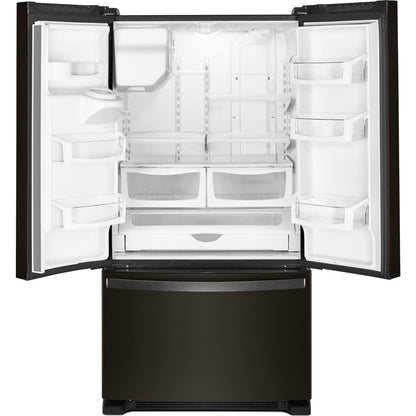 Whirlpool French Door Fridge (WRF555SDHV) - Black Stainless