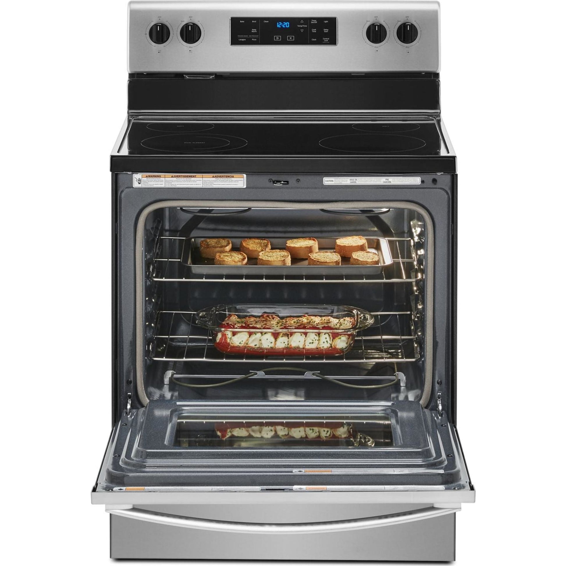 Whirlpool 30" Self Clean Range (YWFE515S0JS) - Stainless Steel