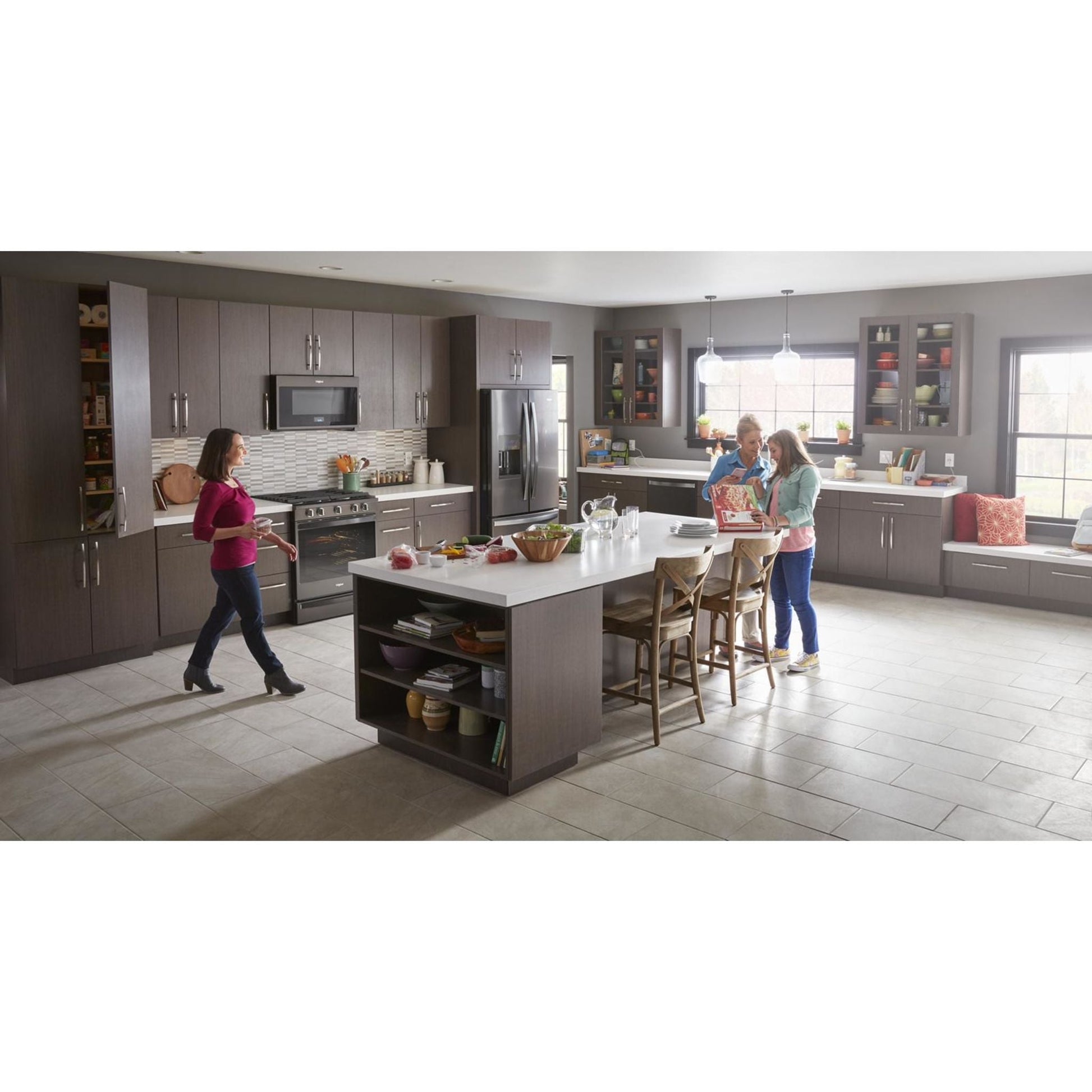 Whirlpool Gas Range (WEG750H0HV) - Black Stainless