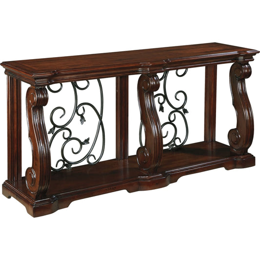 Alymere Sofa Table - Rustic Brown