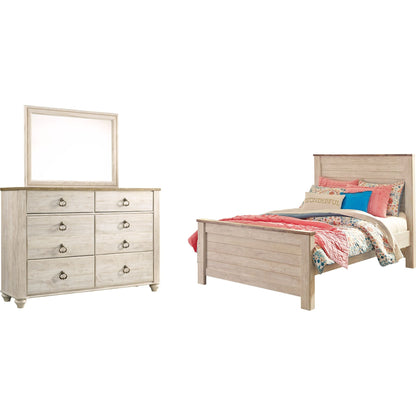 Josie 5 Piece Twin Bedroom - Whitewash