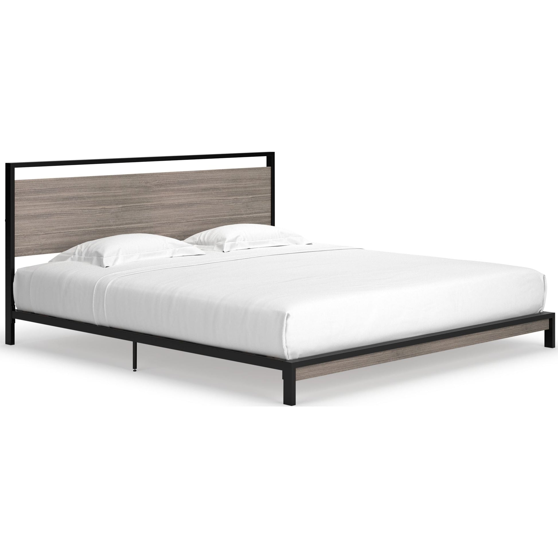 Dontally King Bed - Gray/Black