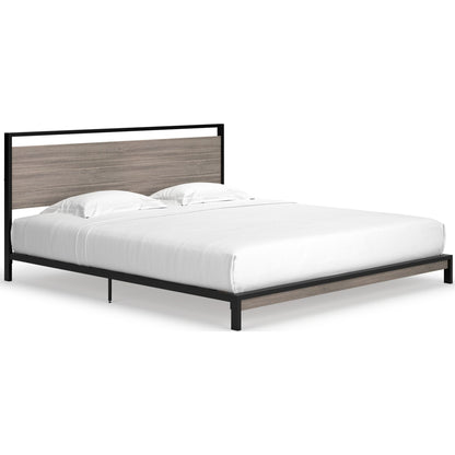 Dontally King Bed - Gray/Black