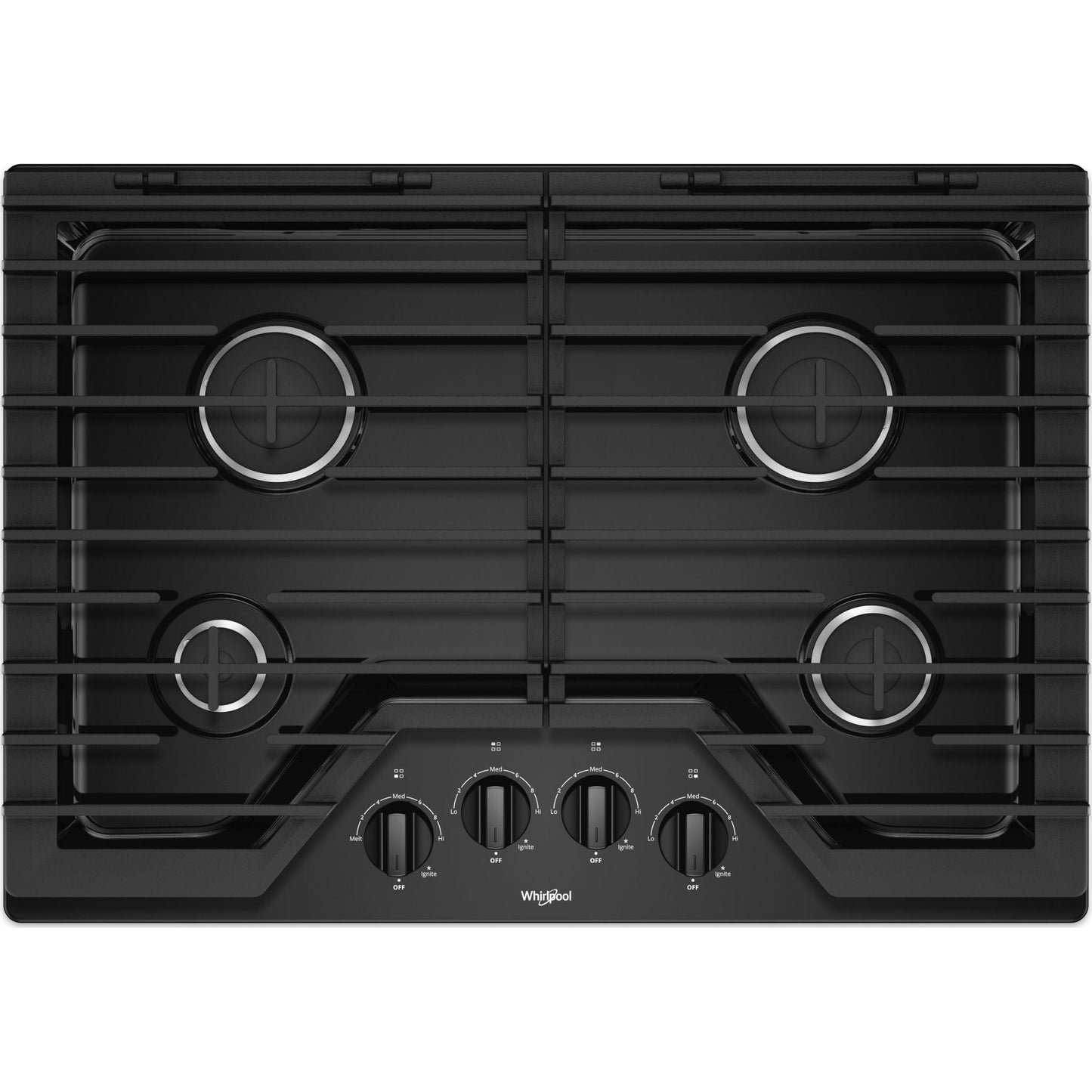 Whirlpool 30" Gas Cooktop (WCG55US0HB) - Black