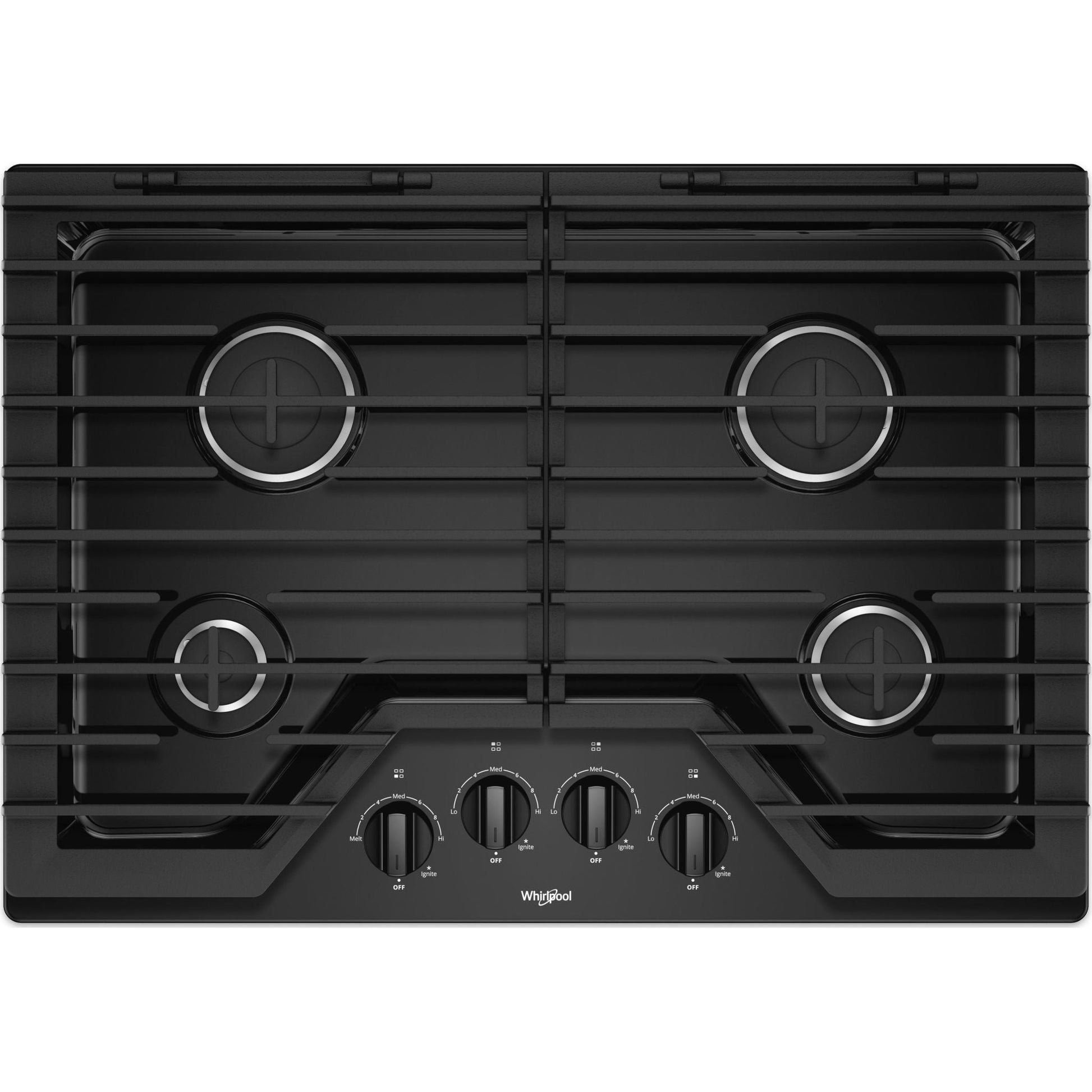 Whirlpool 30" Gas Cooktop (WCG55US0HB) - Black