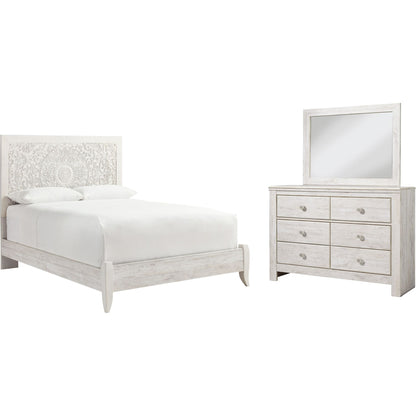 Jareth 5 Piece Bedroom Package - Whitewash