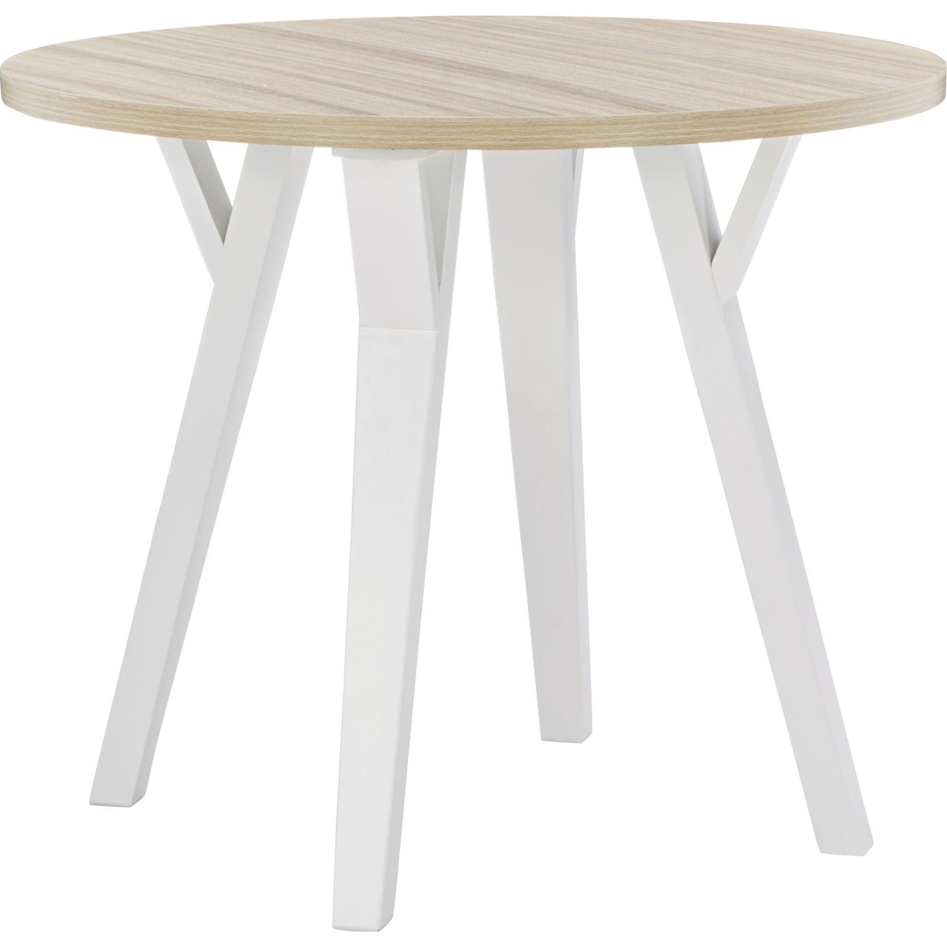 Grannen Round Table - White/Natural - (D407-15)