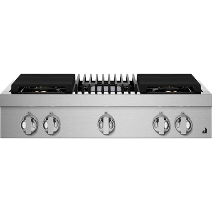 JennAir 36" Gas Cooktop (JGCP636HM) - Floating Glass Black