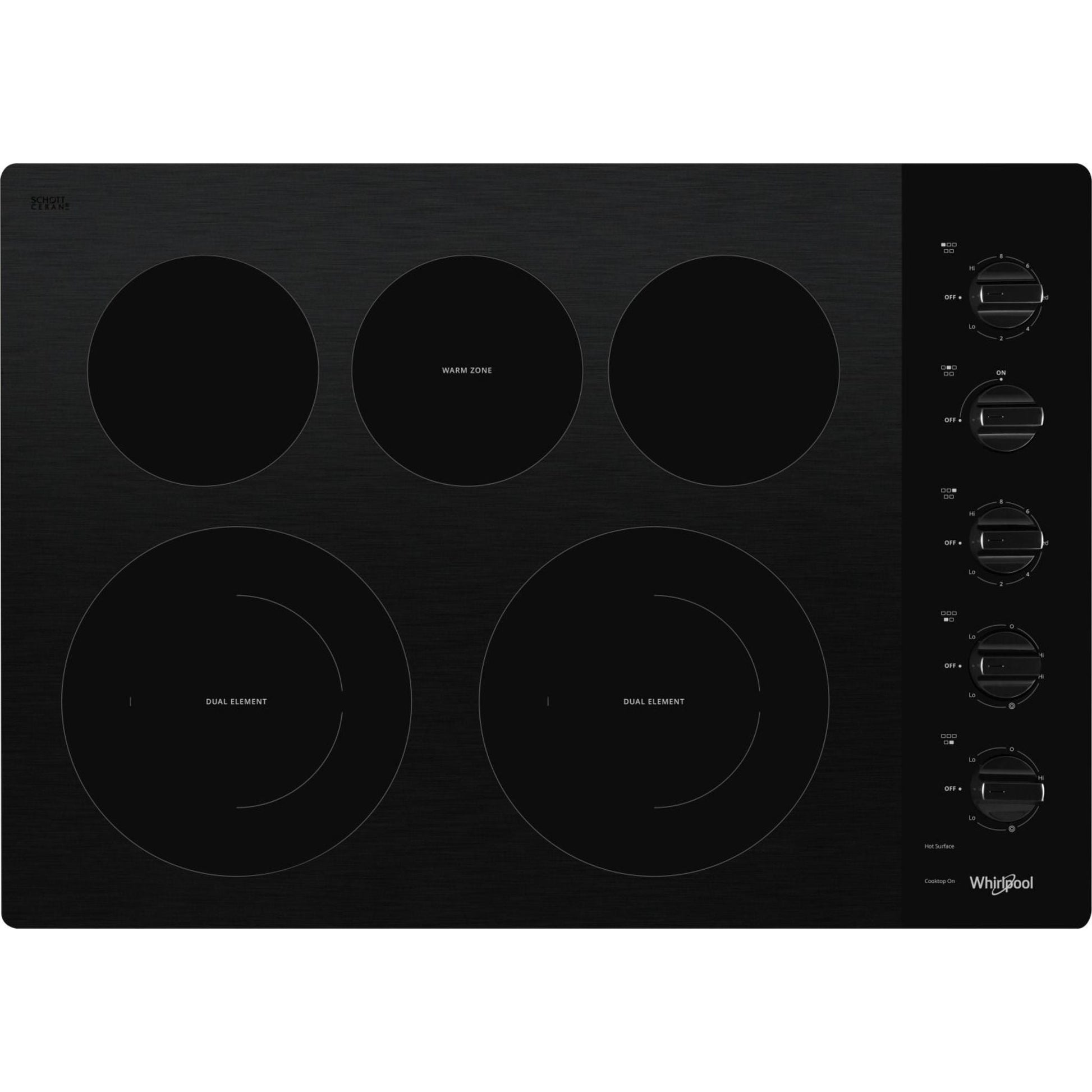 Whirlpool 30" Cooktop (WCE77US0HB) - Black