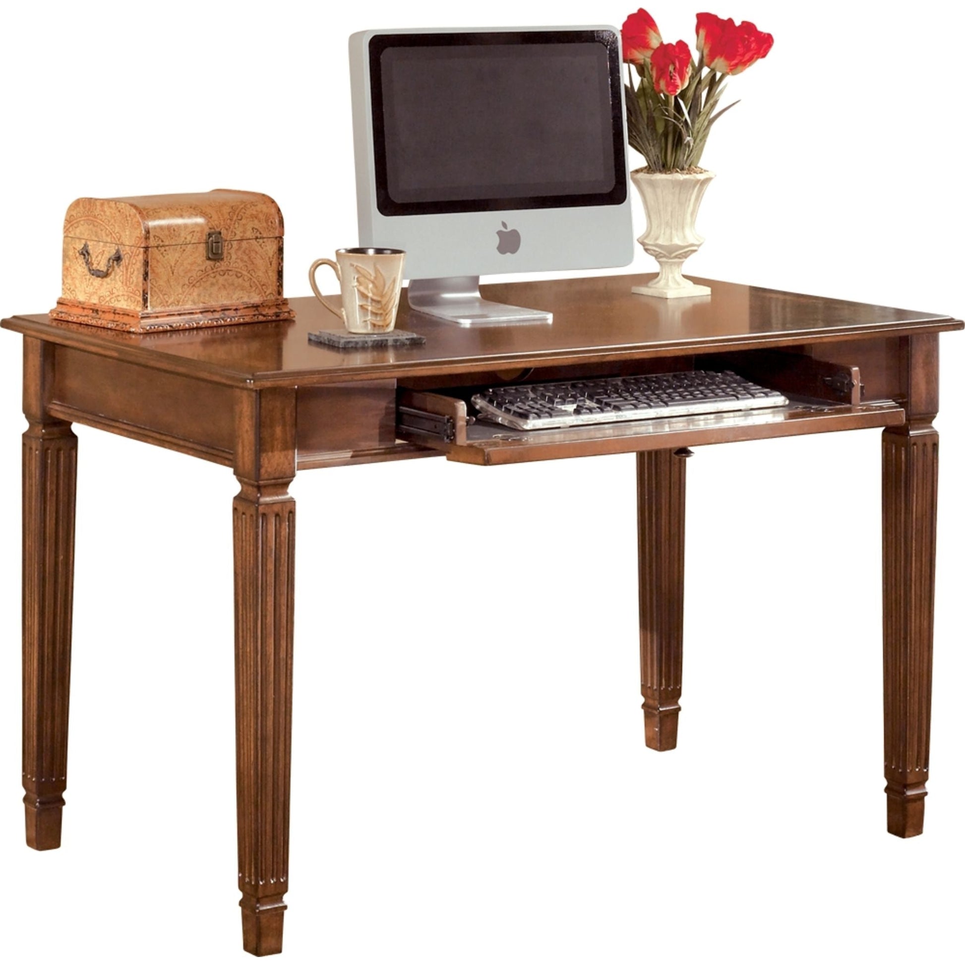 Hamlyn Small Leg Desk - Medium Brown